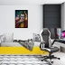 Quadro Decorativo Joker Coringa com Moldura e Vidro - 43 x 63 cm